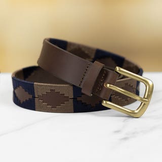 Polo Belt - Brown/Fawn/Navy