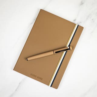 Iconic Camel A5 Lined Notebook & Iconic Rollerball Pen - Gift Set