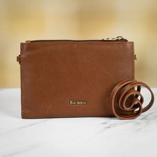Laire Leather Travel Purse - Brown